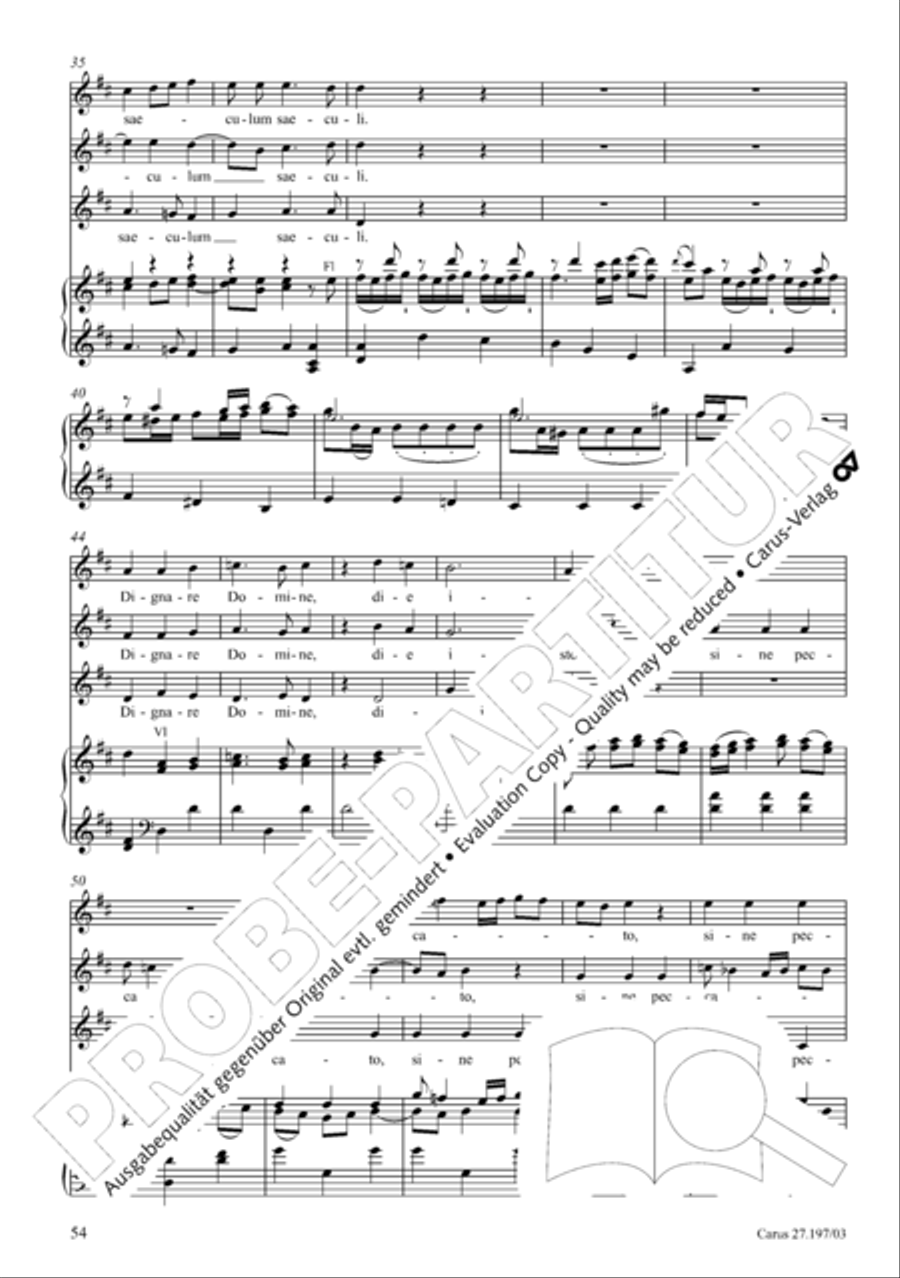 Te Deum in D a due cori SSATB scores gallery preview page 54