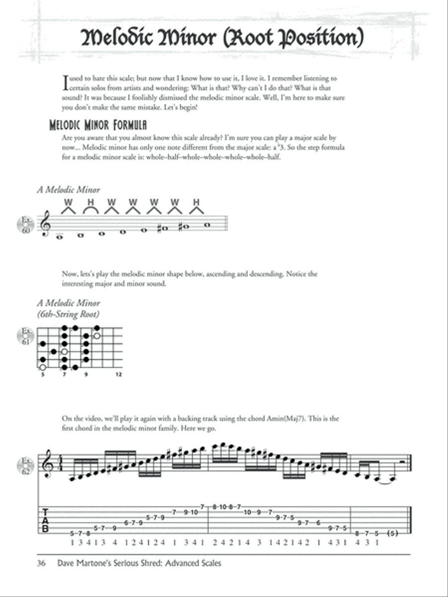 Dave Martone's Serious Shred -- Advanced Scales Guitar scores gallery preview page 5