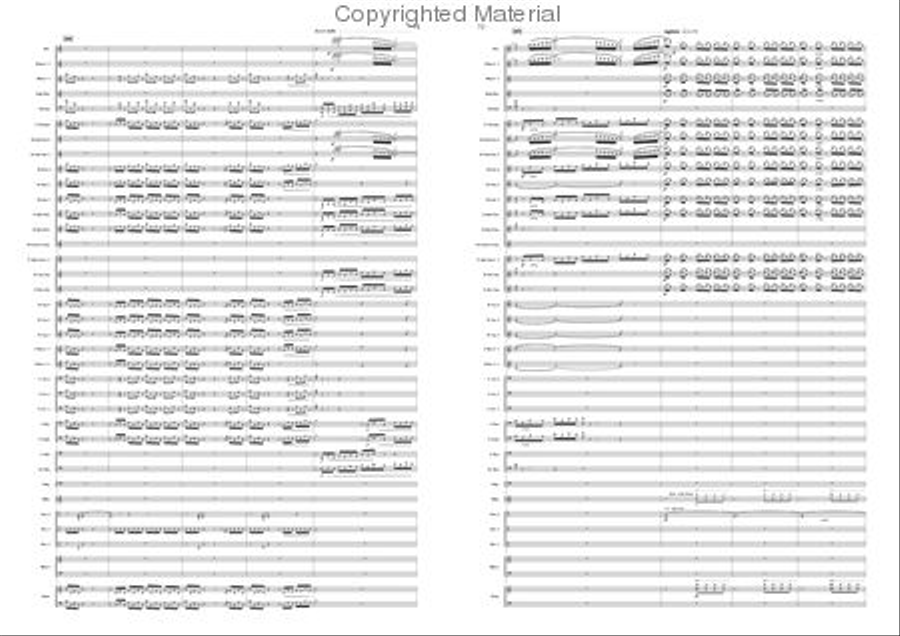 Variations on a Pentatonic Theme Concert Band scores gallery preview page 36