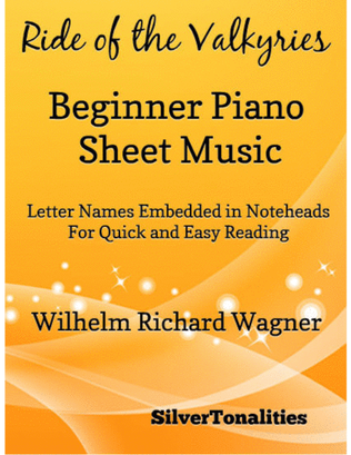 Book cover for Ride of the Valkyries Beginner Piano Sheet Music