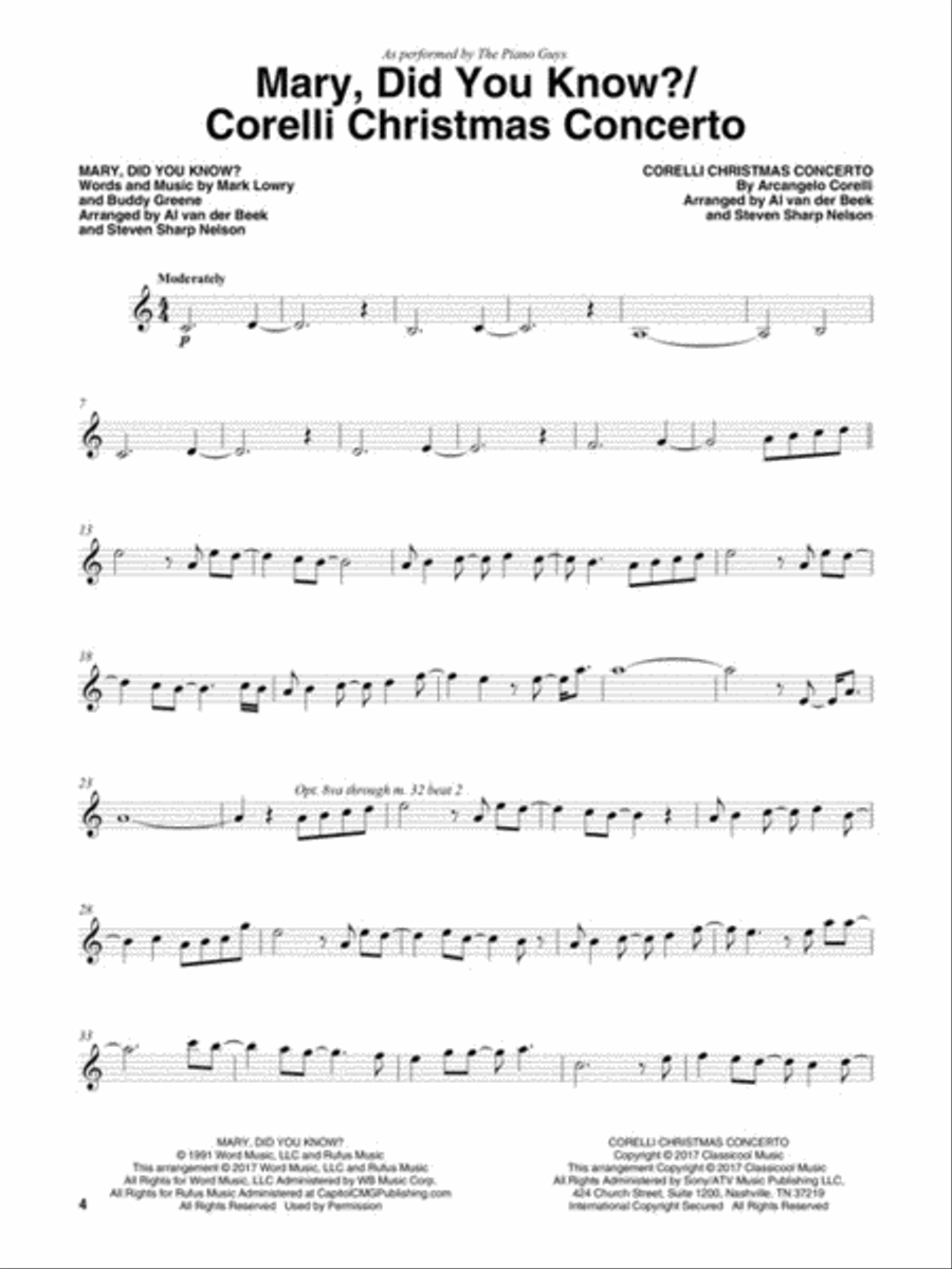 The Piano Guys - Christmas Together Violin Solo scores gallery preview page 3