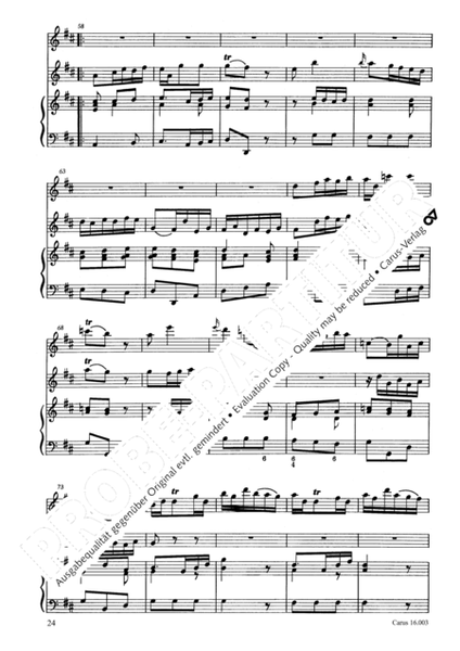 Trio Sonata in D major (Triosonate in D)