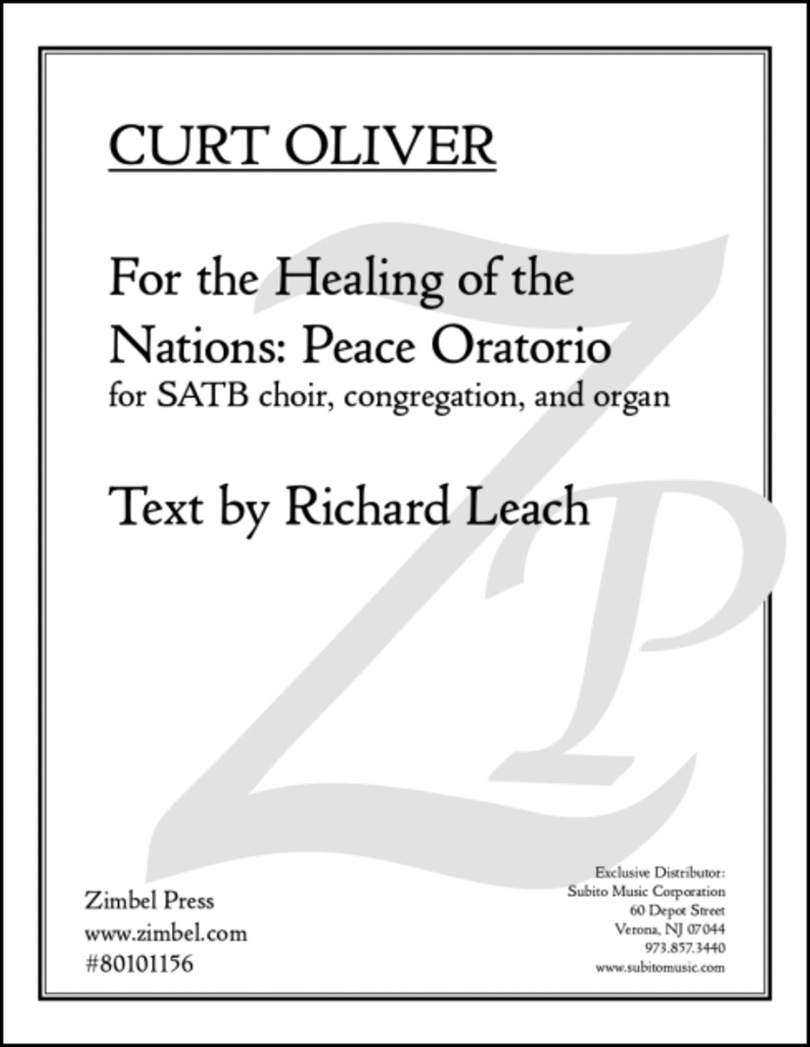 For the Healing of the Nations (Peace Oratorio)