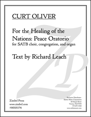 Book cover for For the Healing of the Nations (Peace Oratorio)