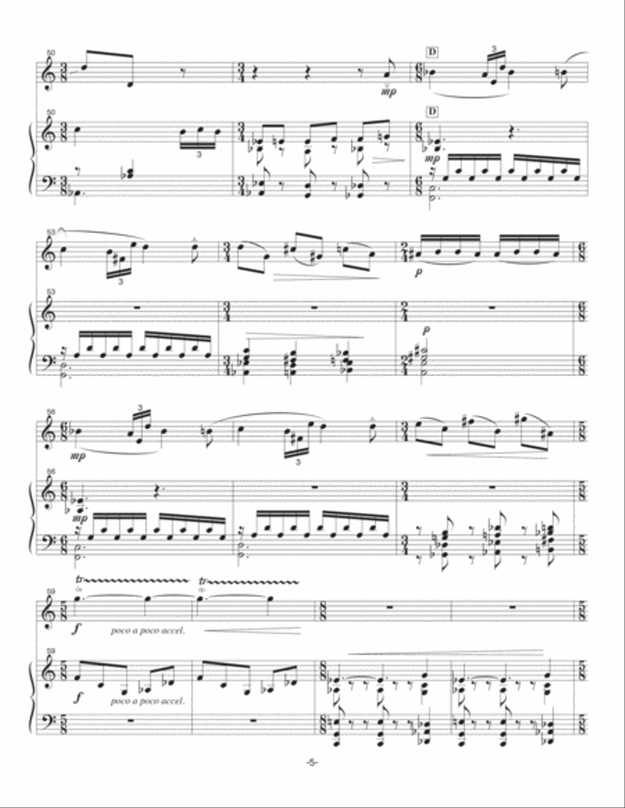 Sonatine for Clarinet and Piano Clarinet Solo scores gallery preview page 6