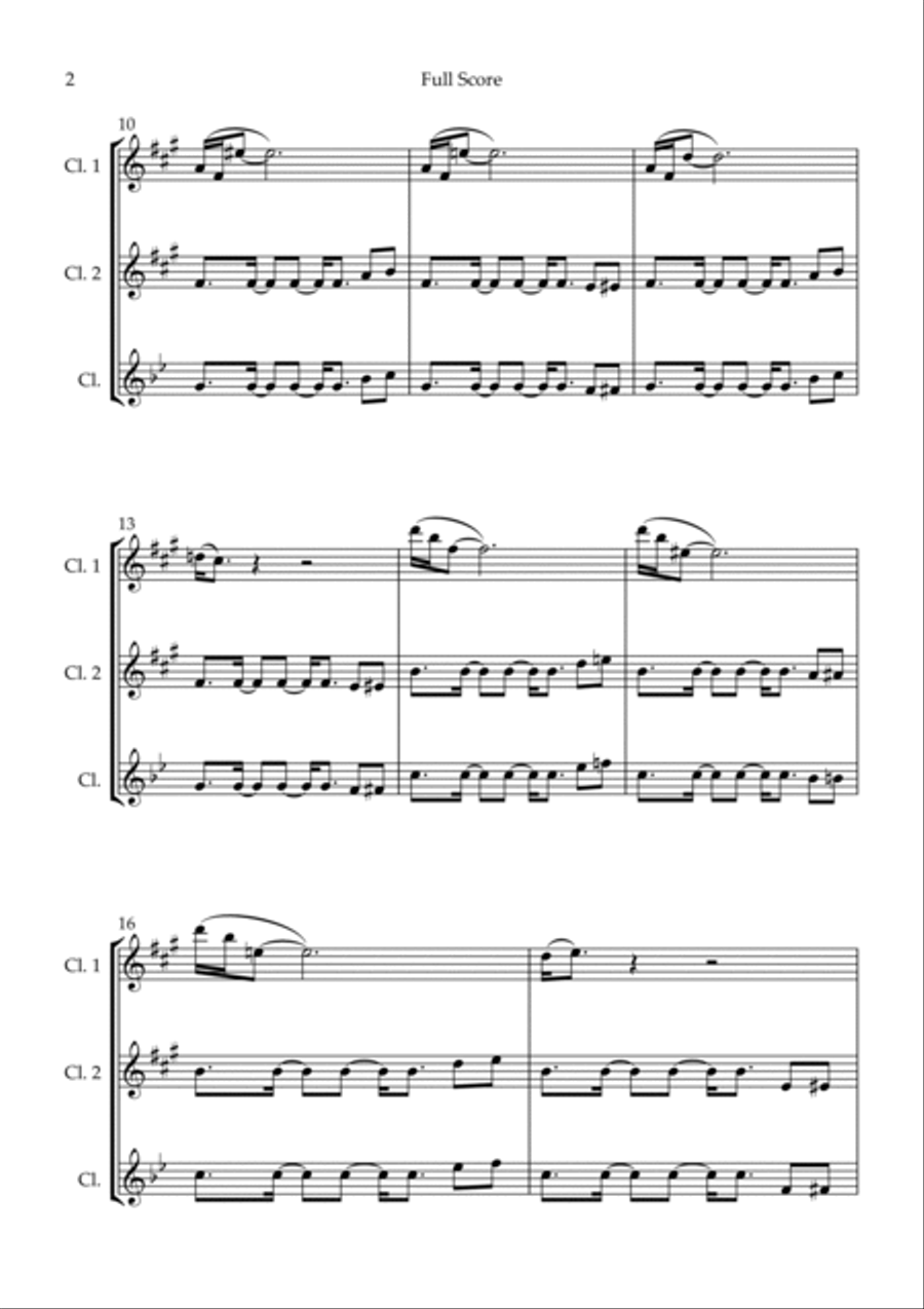 Mission: Impossible Theme Clarinet Trio scores gallery preview page 2