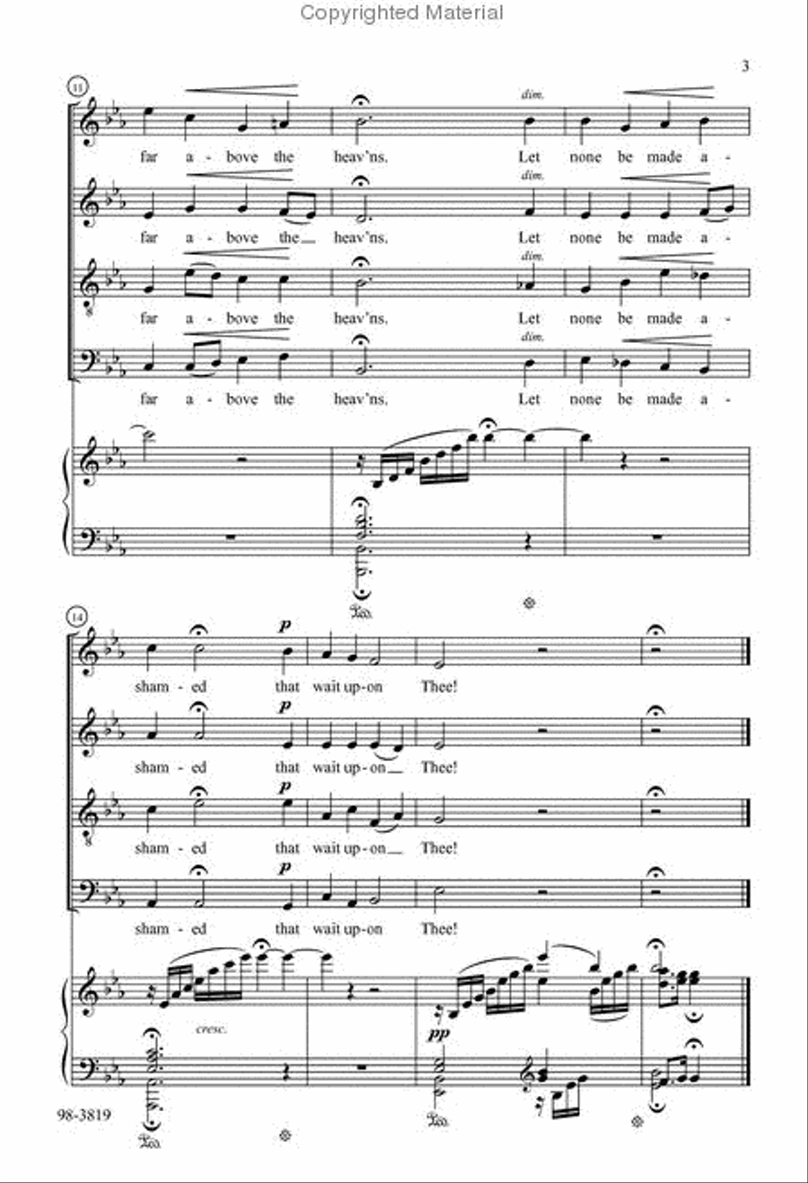 Cast Thy Burden upon the Lord 4-Part scores gallery preview page 3