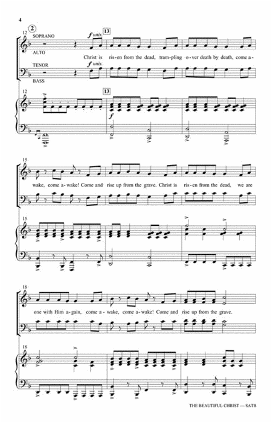 The Beautiful Christ The Beautiful Christ Choir scores gallery preview page 5