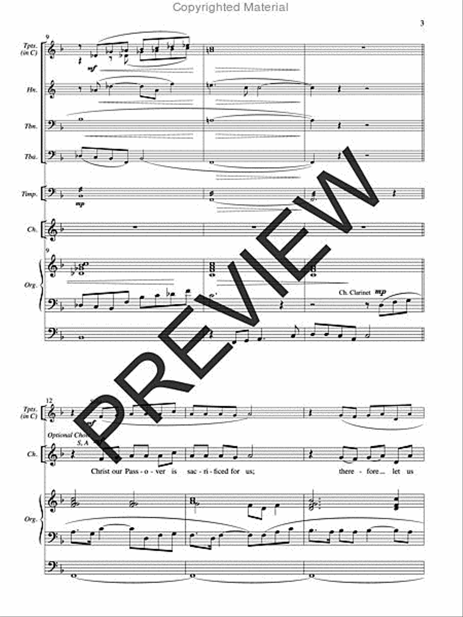 Meditation on Christ Our Passover Unison Choir scores gallery preview page 3