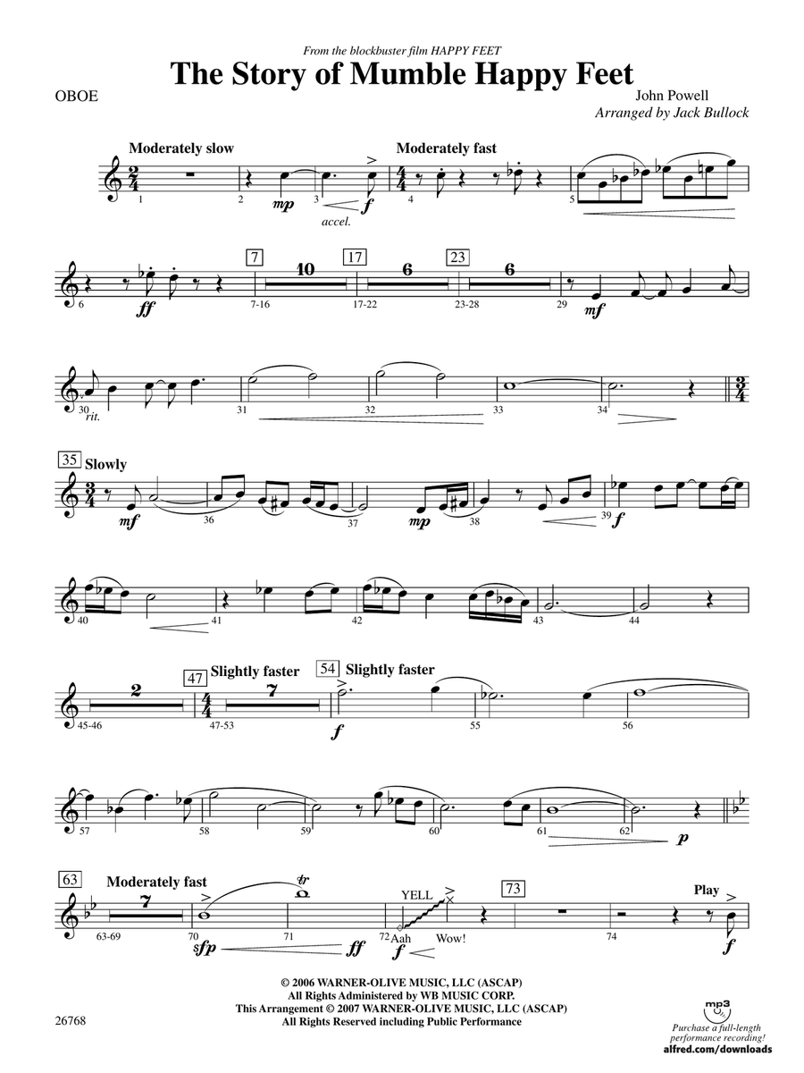 The Story of Mumble Happy Feet: Oboe