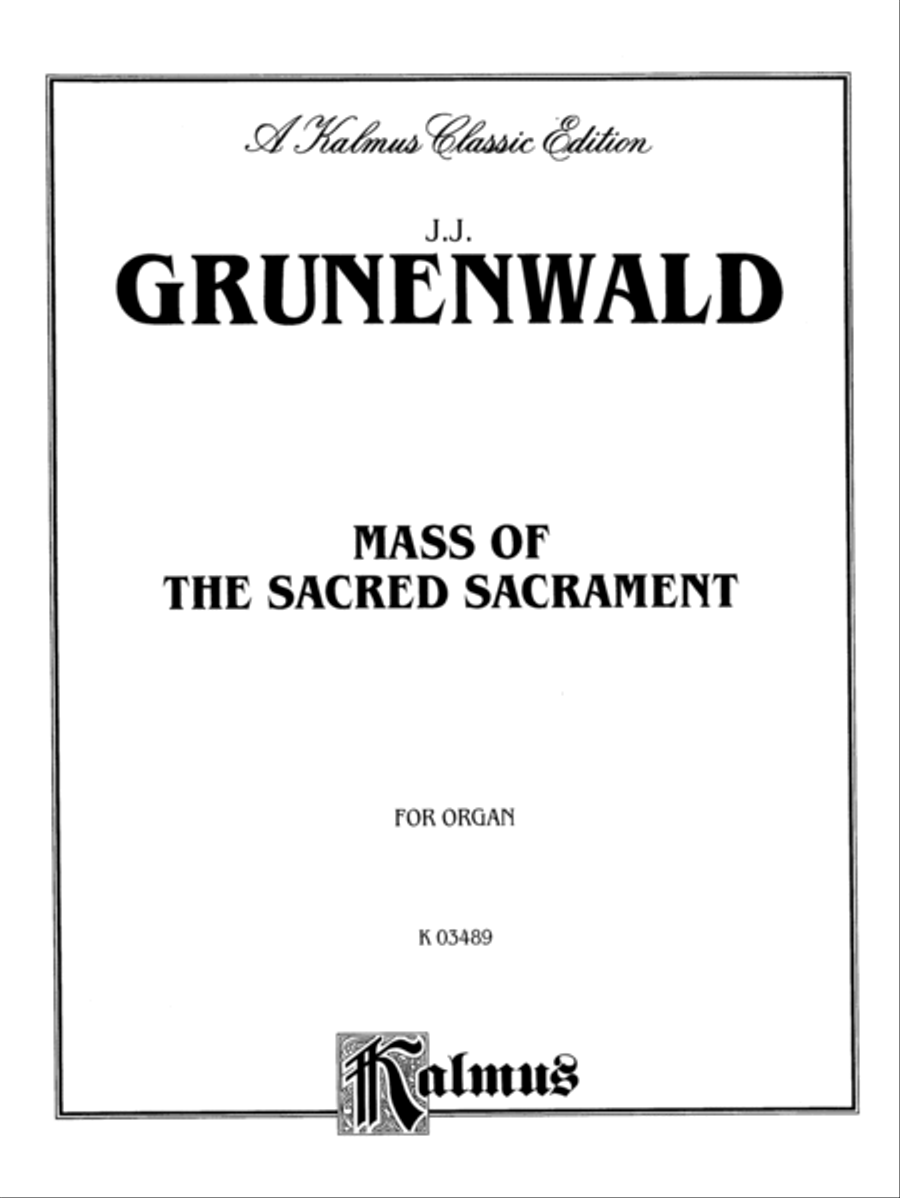 Mass of the Sacred Sacrament Small Ensemble scores gallery preview page 2