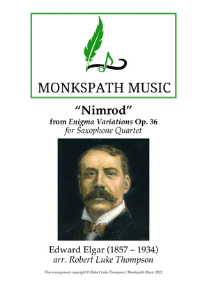 Nimrod from Enigma Variations Op. 36 for Saxophone Quartet