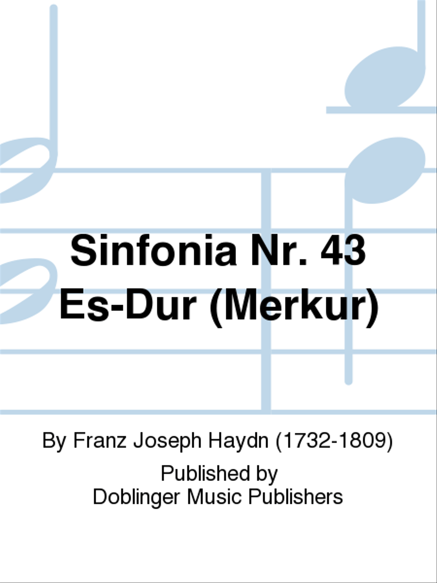 Sinfonia Nr. 43 Es-Dur (Merkur) Orchestra scores gallery preview page 1