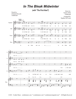 Book cover for In The Bleak Midwinter (with "The First Noel") (SATB)
