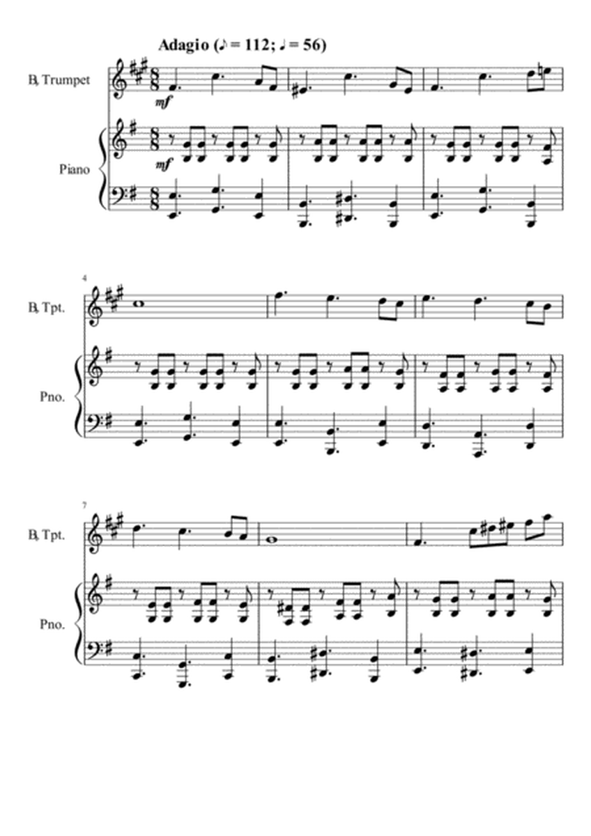 Opus 79, Intermezzo for Trumpet & Piano # 1 (Score & Part) image number null