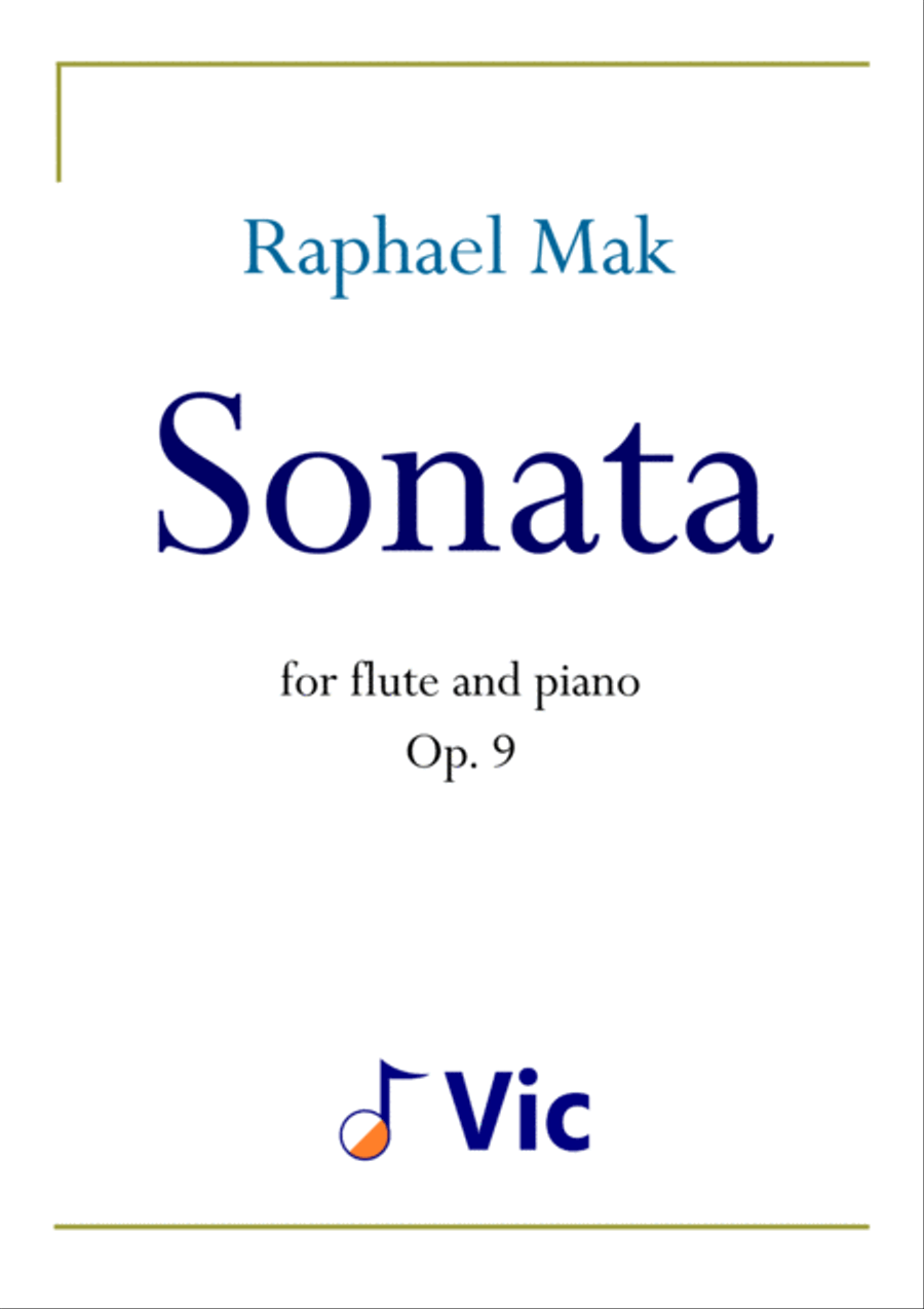 Flute Sonata, op. 9 Flute Solo scores gallery preview page 1