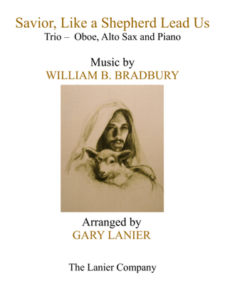 Book cover for SAVIOR, LIKE A SHEPHERD LEAD US (Trio – Oboe, Alto Sax & Piano with Parts)