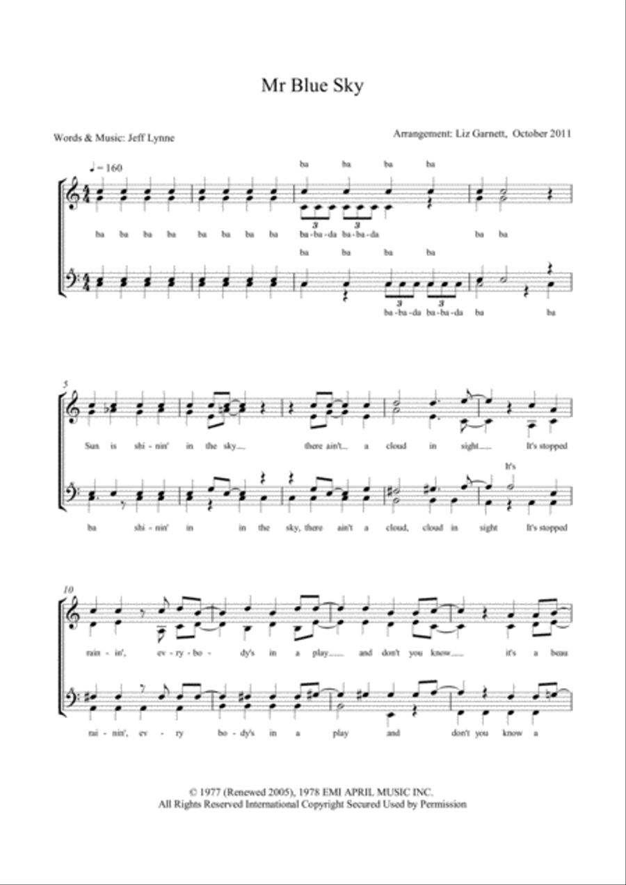 Mr. Blue Sky SSAA scores gallery preview page 1