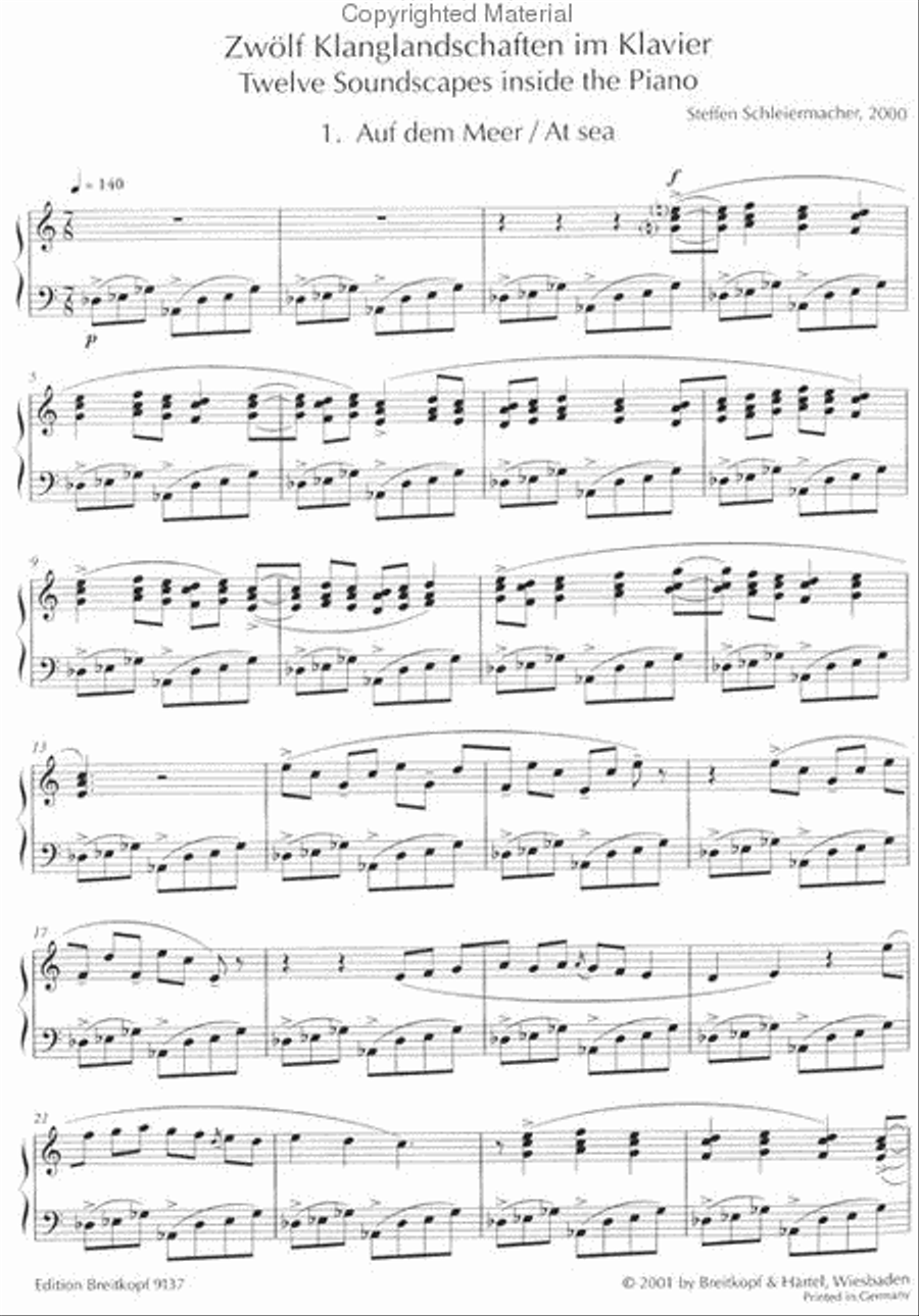 12 Soundscapes Piano Solo scores gallery preview page 2