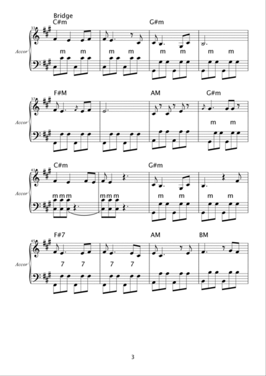 In The Flesh In The Flesh Accordion scores gallery preview page 3
