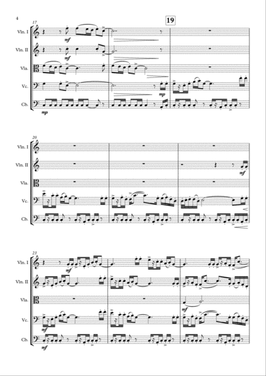 Bugler's Dream (Olympic Fanfare) String Quintet scores gallery preview page 5