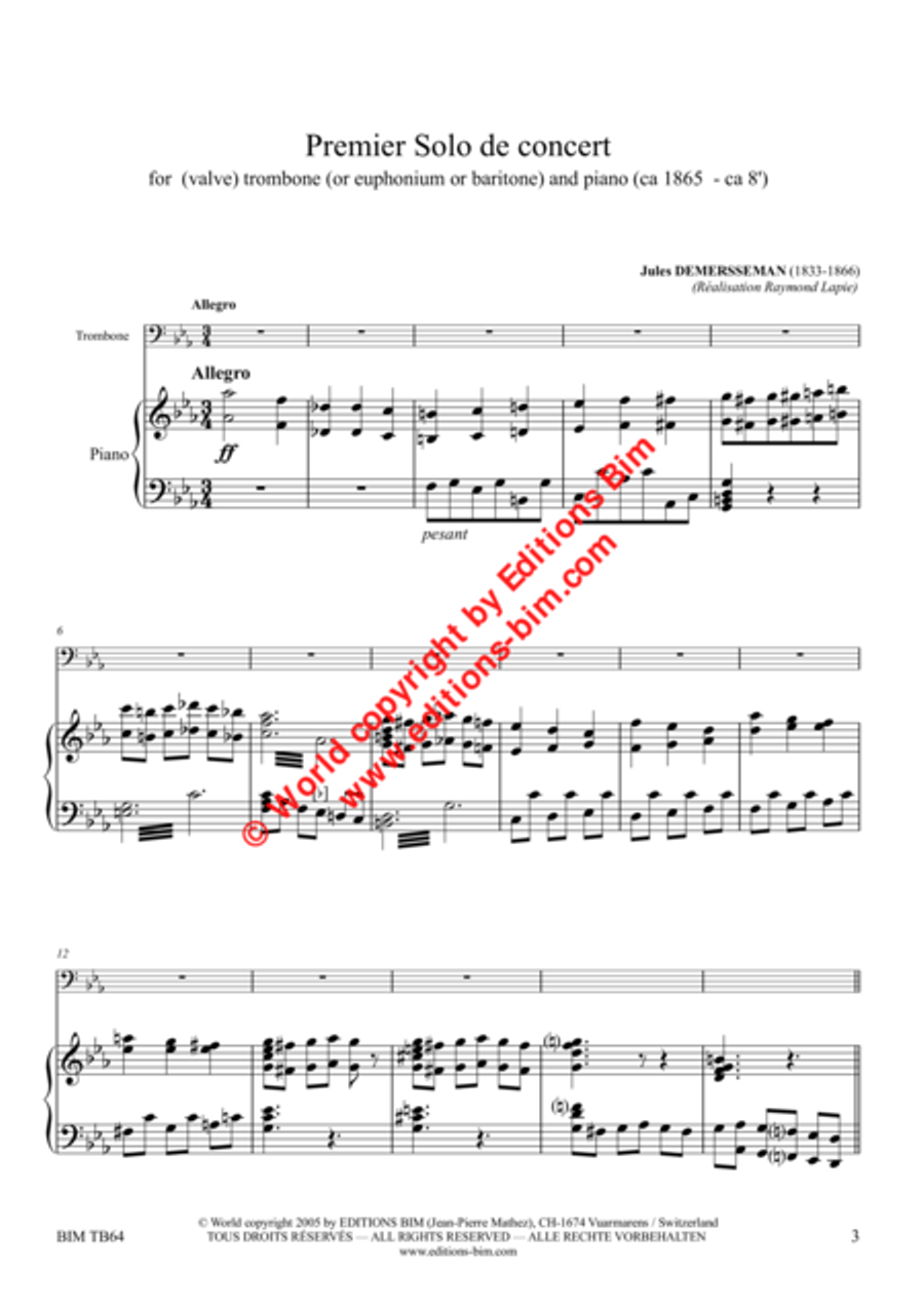 Premier solo de concert Premier solo de concert Baritone Horn scores gallery preview page 2