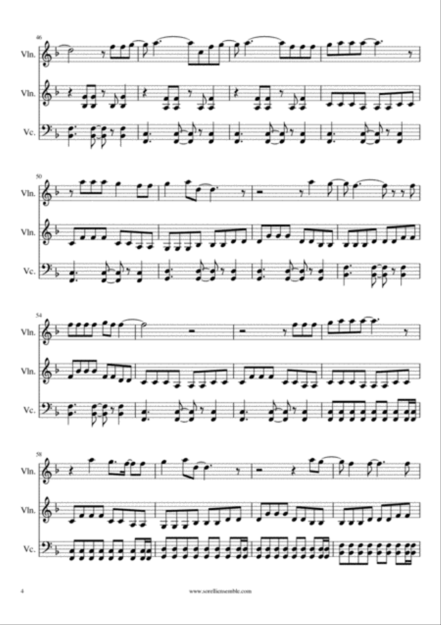 Marry You String Trio scores gallery preview page 4