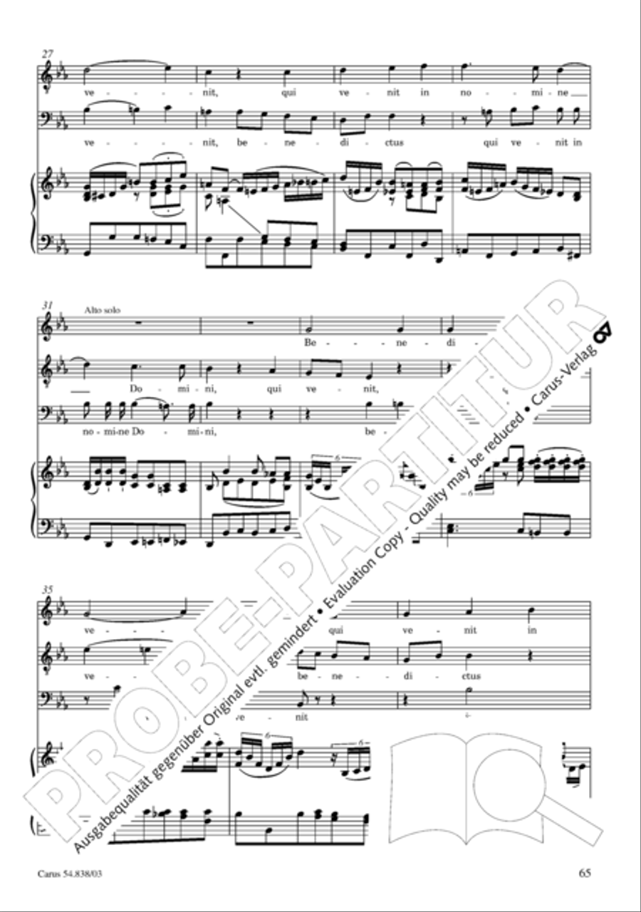 Requiem in B 4-Part scores gallery preview page 70
