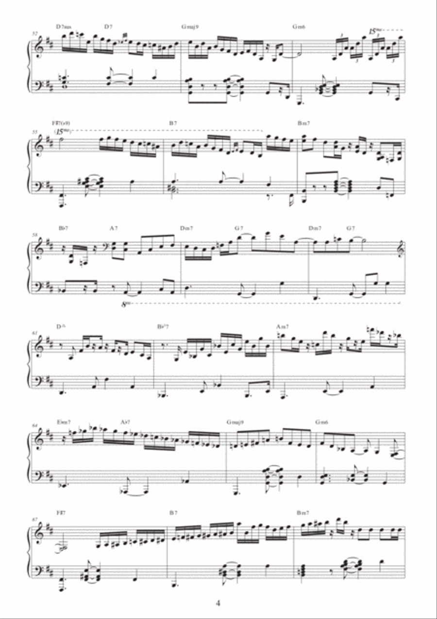 Wave Piano Solo scores gallery preview page 4