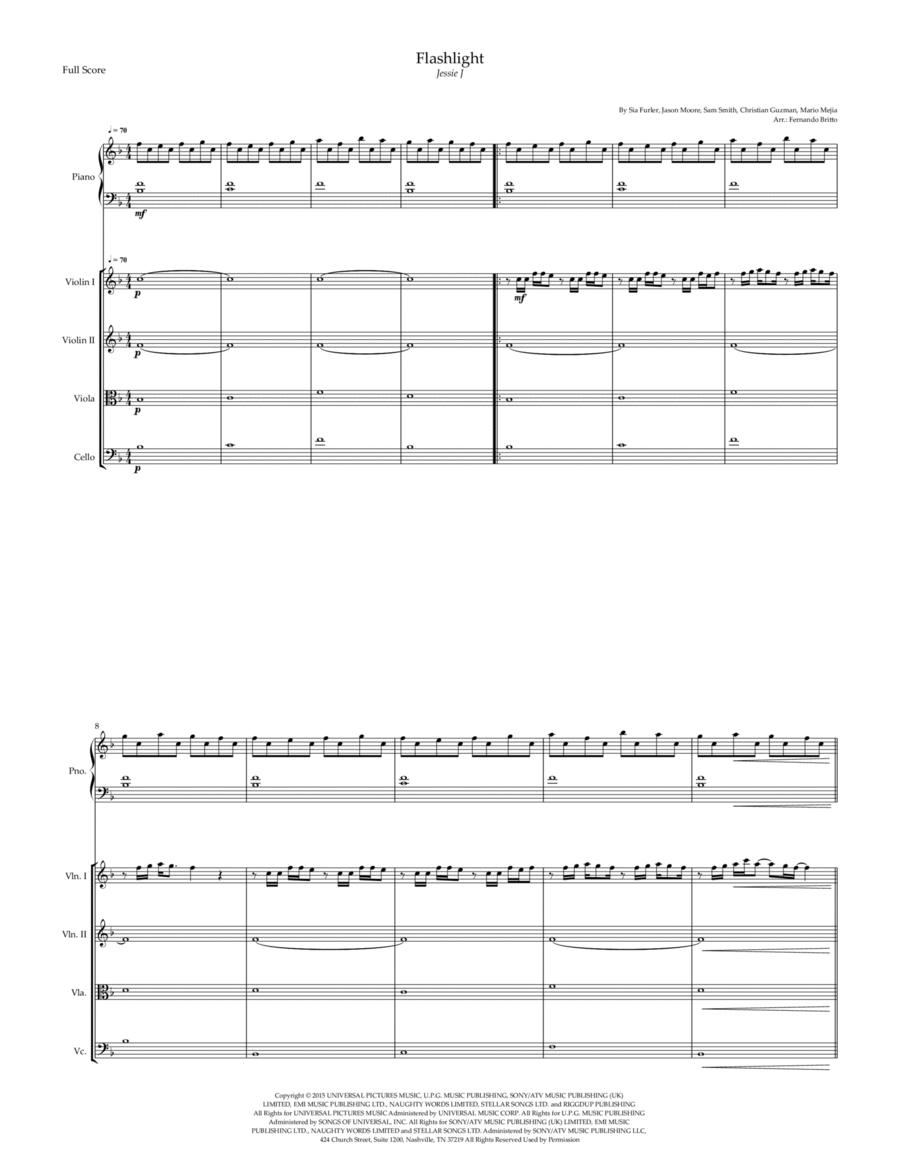 Flashlight Small Ensemble scores gallery preview page 1