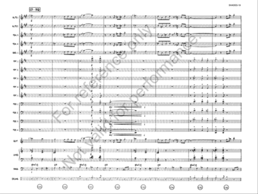 Shades On, Roof Down! Jazz Ensemble scores gallery preview page 18