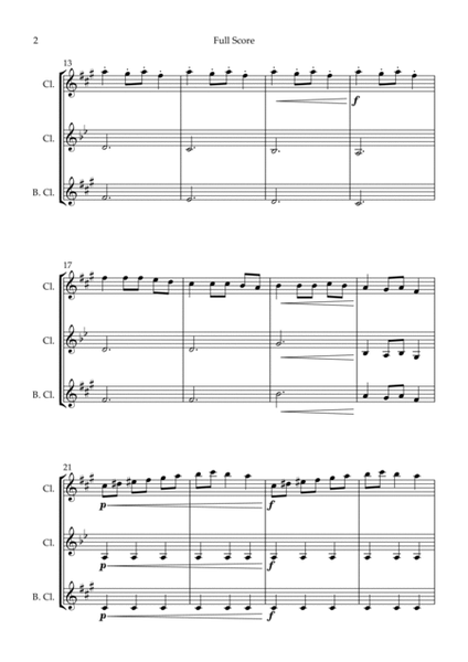 Carol Of The Bells (Christmas Song) for Clarinet Trio image number null
