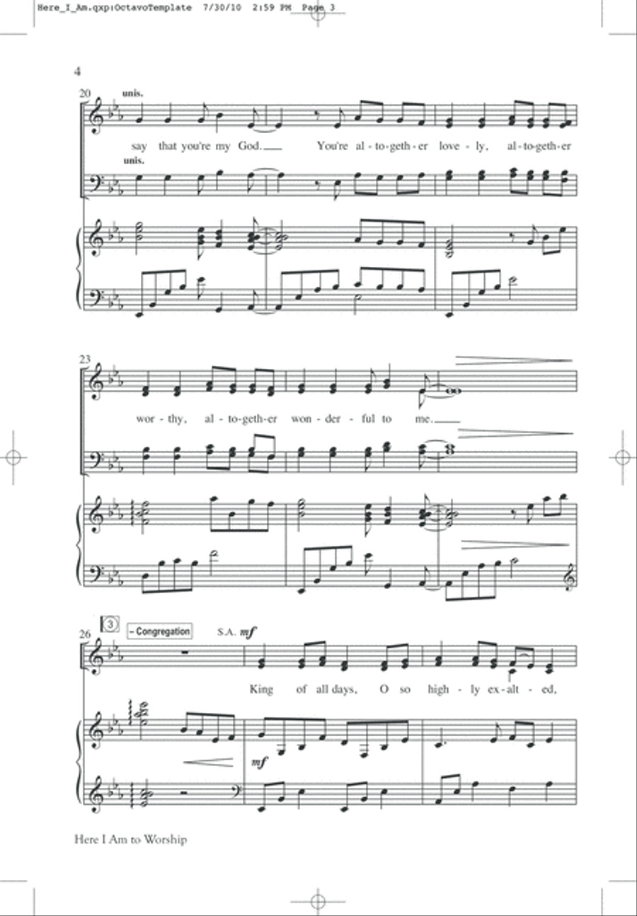 We Remember Calvary (SATB) 4-Part scores gallery preview page 6