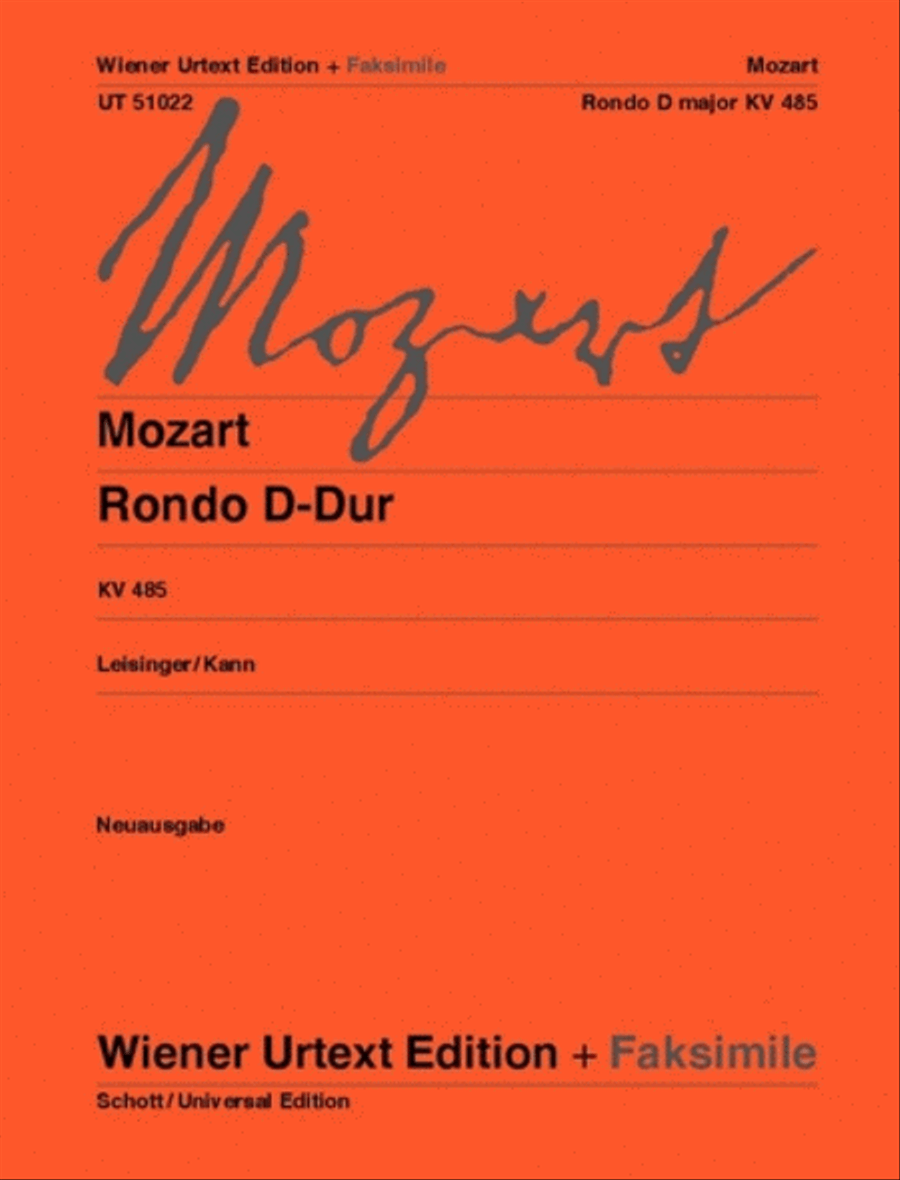 Rondo D-Dur Chamber Music scores gallery preview page 1
