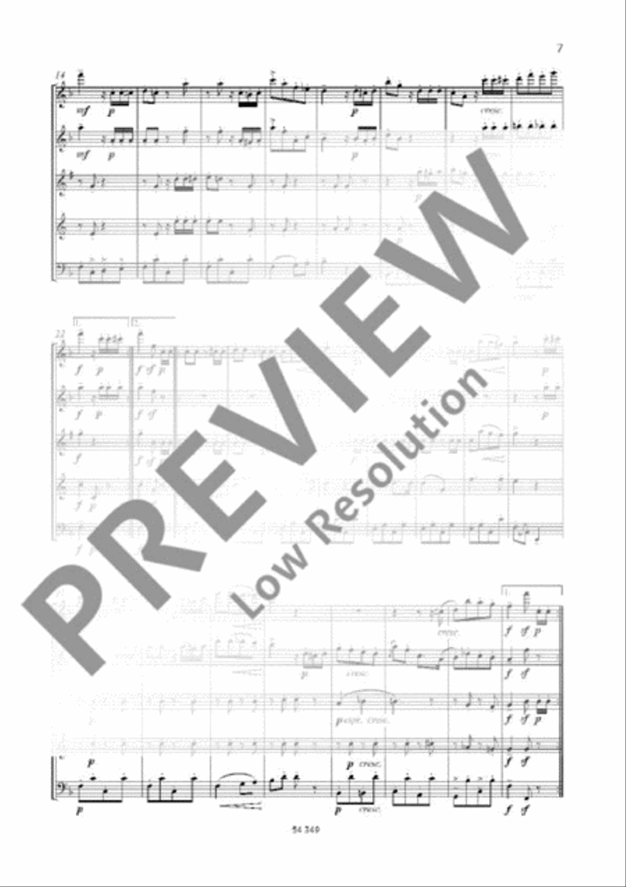 Happy Birthday Woodwind Quintet scores gallery preview page 4