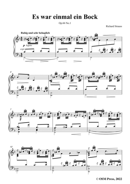 Richard Strauss-Es war einmal ein Bock,in G Major,Op.66 No.1 image number null