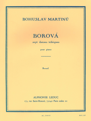Book cover for Borova H195 (piano Solo)