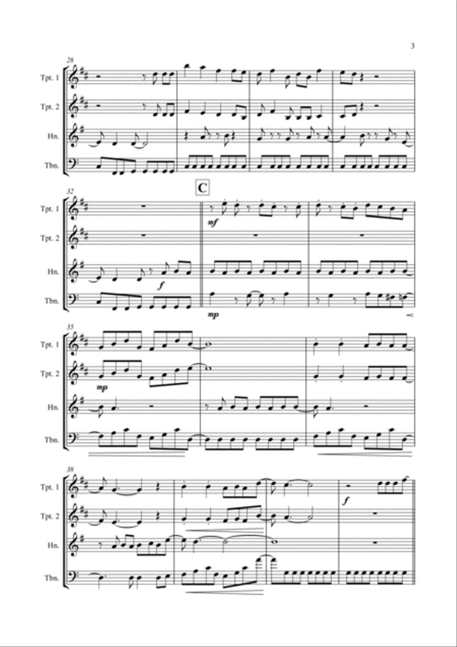 Jump Brass Quartet scores gallery preview page 3
