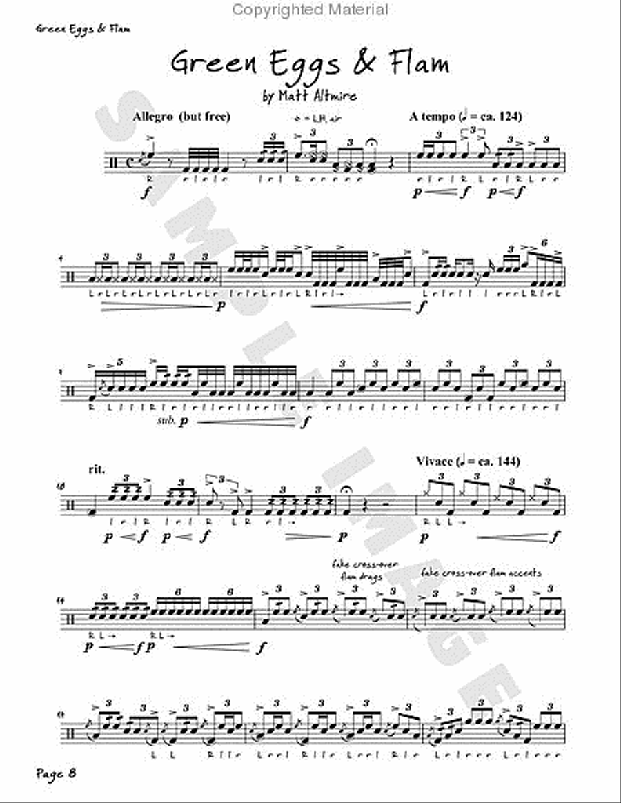 Violent Tenor Cream Drums scores gallery preview page 23