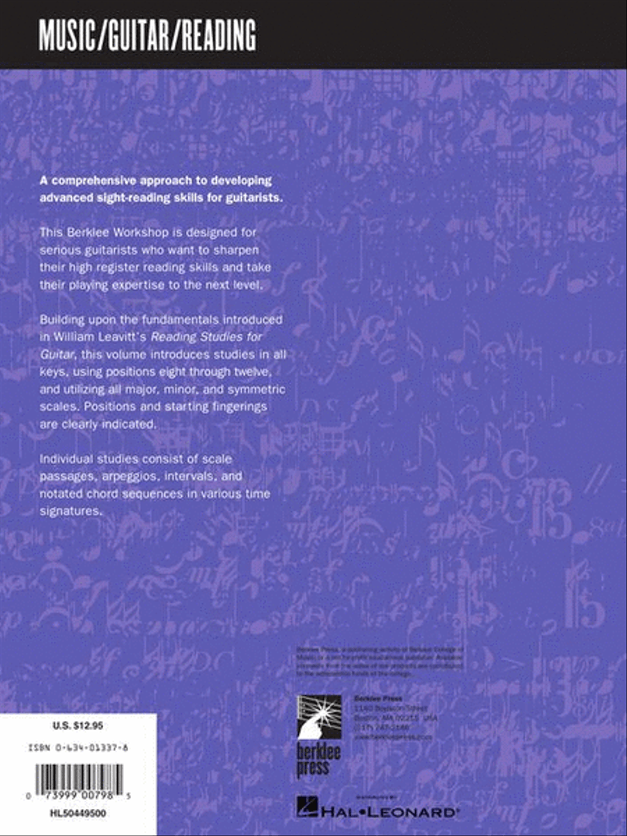 Advanced Reading Studies for Guitar Classical Guitar scores gallery preview page 11