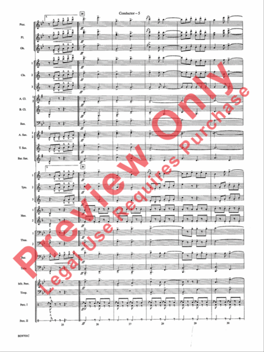 Semper Fidelis Concert Band scores gallery preview page 8