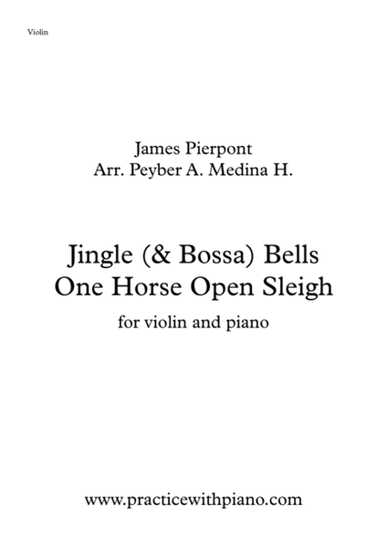 Jingle (& Bossa) Bells, for violin and piano image number null