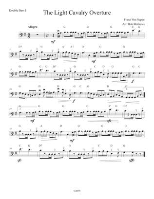 The Light Cavalry Overture for Bass Solo
