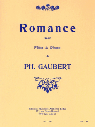 Book cover for Romance pour Flute et Piano