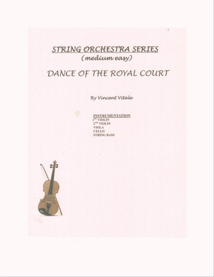 DANCE OF THE ROYAL COURT String Orchestra scores gallery preview page 1
