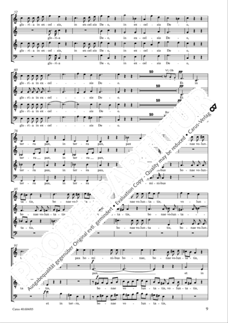 Grosse Mariazeller Messe in C 4-Part scores gallery preview page 10