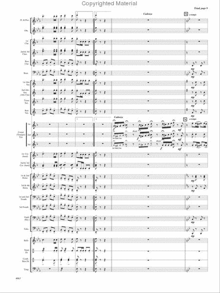 Triad Triad Concert Band scores gallery preview page 9