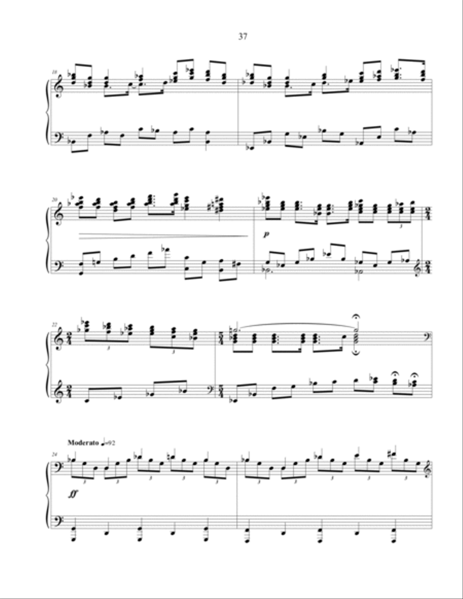 Gruta do Lago Azul (Blue Lake Grotto) - piano solo Piano Solo scores gallery preview page 4