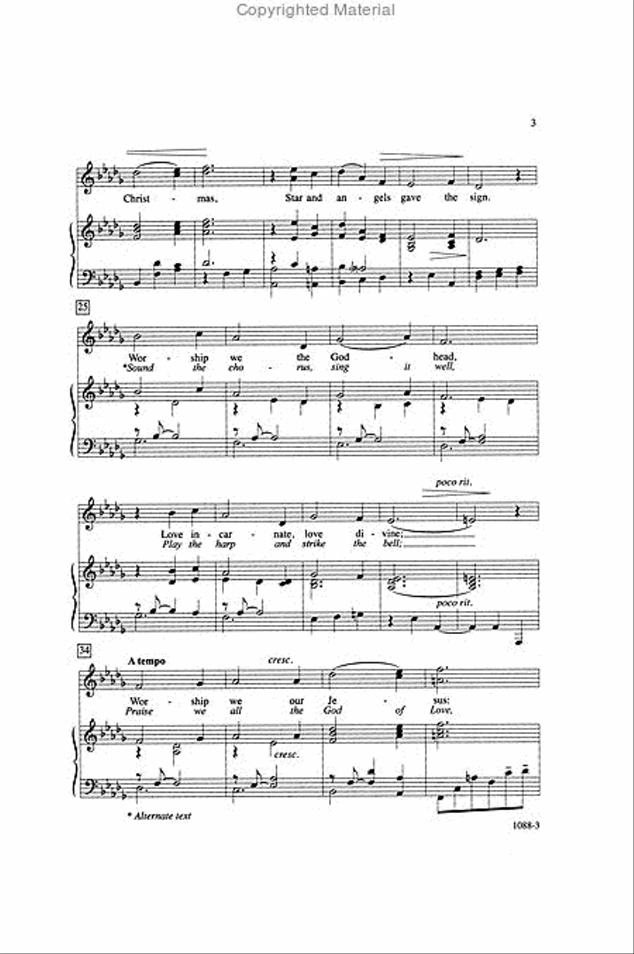 Love Came Down at Christmas - SSA Octavo SSA scores gallery preview page 3