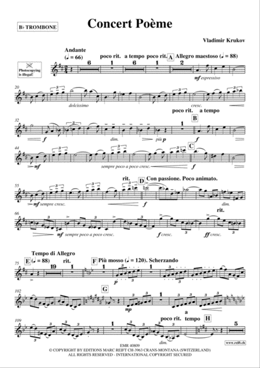 Concert Poeme Piano Accompaniment scores gallery preview page 5